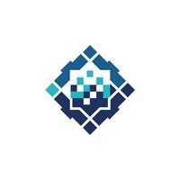 Creative and Elegant Minimalistic Logo Design for Technology and Software Company vector