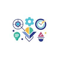 Creative and Elegant Minimalistic Logo Design for Technology and Software Company vector