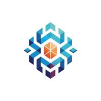 Creative and Elegant Minimalistic Logo Design for Technology and Software Company vector