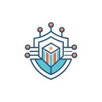 Creative and Elegant Minimalistic Logo Design for Technology and Software Company vector