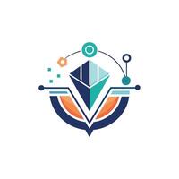 Creative and Elegant Minimalistic Logo Design for Technology and Software Company vector