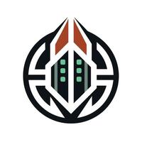 Creative and Elegant Minimalistic Logo Design for Technology and Software Company vector