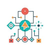 Creative and Elegant Minimalistic Logo Design for Technology and Software Company vector