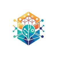 Creative and Elegant Minimalistic Logo Design for Technology and Software Company vector