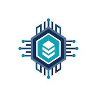 Creative and Elegant Minimalistic Logo Design for Technology and Software Company vector