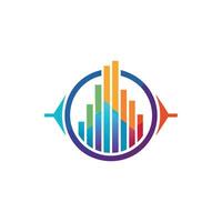 Creative and Elegant Minimalistic Logo Design for Technology and Software Company vector
