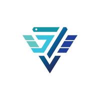 Creative and Elegant Minimalistic Logo Design for Technology and Software Company vector