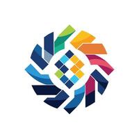 Creative and Elegant Minimalistic Logo Design for Technology and Software Company vector