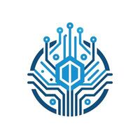 Creative and Elegant Minimalistic Logo Design for Technology and Software Company vector