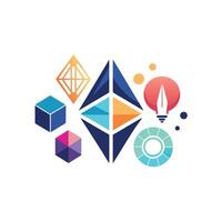 Creative and Elegant Minimalistic Logo Design for Technology and Software Company vector
