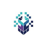 Creative and Elegant Minimalistic Logo Design for Technology and Software Company vector