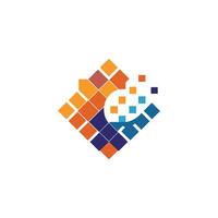 Creative and Elegant Minimalistic Logo Design for Technology and Software Company vector