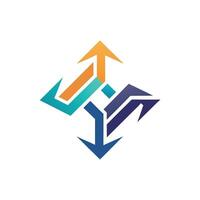 Creative and Elegant Minimalistic Logo Design for Technology and Software Company vector