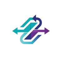 Creative and Elegant Minimalistic Logo Design for Technology and Software Company vector