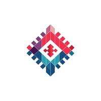 Creative and Elegant Minimalistic Logo Design for Technology and Software Company vector