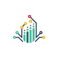 Creative and Elegant Minimalistic Logo Design for Technology and Software Company vector