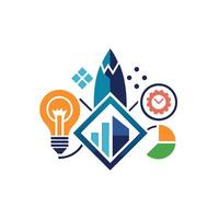 Creative and Elegant Minimalistic Logo Design for Technology and Software Company vector