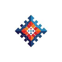 Creative and Elegant Minimalistic Logo Design for Technology and Software Company vector