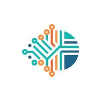 Creative and Elegant Minimalistic Logo Design for Technology and Software Company vector