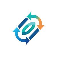 Creative and Elegant Minimalistic Logo Design for Technology and Software Company vector