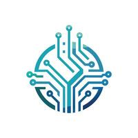 Creative and Elegant Minimalistic Logo Design for Technology and Software Company vector