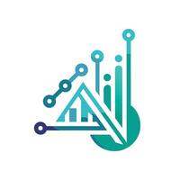 Creative and Elegant Minimalistic Logo Design for Technology and Software Company vector