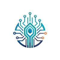 Creative and Elegant Minimalistic Logo Design for Technology and Software Company vector