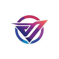 Creative and Elegant Minimalistic Logo Design for Technology and Software Company vector