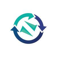 Creative and Elegant Minimalistic Logo Design for Technology and Software Company vector