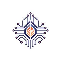 Creative and Elegant Minimalistic Logo Design for Technology and Software Company vector