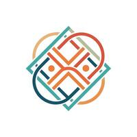 Creative and Elegant Minimalistic Logo Design for Technology and Software Company vector