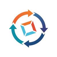 Creative and Elegant Minimalistic Logo Design for Technology and Software Company vector