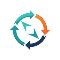 Creative and Elegant Minimalistic Logo Design for Technology and Software Company vector