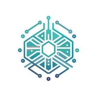 Creative and Elegant Minimalistic Logo Design for Technology and Software Company vector