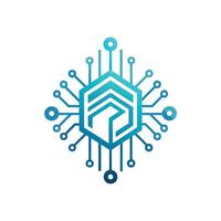 Creative and Elegant Minimalistic Logo Design for Technology and Software Company vector