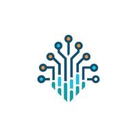 Creative and Elegant Minimalistic Logo Design for Technology and Software Company vector