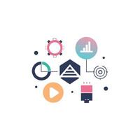 Creative and Elegant Minimalistic Logo Design for Technology and Software Company vector