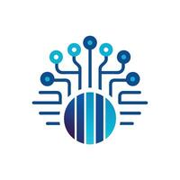 Creative and Elegant Minimalistic Logo Design for Technology and Software Company vector