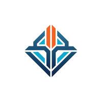 Creative and Elegant Minimalistic Logo Design for Technology and Software Company vector