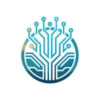 Creative and Elegant Minimalistic Logo Design for Technology and Software Company vector