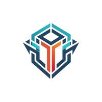 Creative and Elegant Minimalistic Logo Design for Technology and Software Company vector