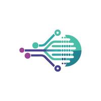 Creative and Elegant Minimalistic Logo Design for Technology and Software Company vector