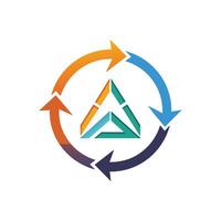 Creative and Elegant Minimalistic Logo Design for Technology and Software Company vector
