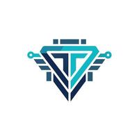 Creative and Elegant Minimalistic Logo Design for Technology and Software Company vector