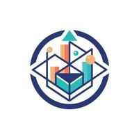 Creative and Elegant Minimalistic Logo Design for Technology and Software Company vector