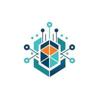 Creative and Elegant Minimalistic Logo Design for Technology and Software Company vector