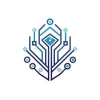 Creative and Elegant Minimalistic Logo Design for Technology and Software Company vector