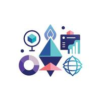 Creative and Elegant Minimalistic Logo Design for Technology and Software Company vector