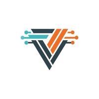 Creative and Elegant Minimalistic Logo Design for Technology and Software Company vector
