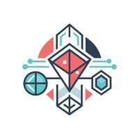 Creative and Elegant Minimalistic Logo Design for Technology and Software Company vector